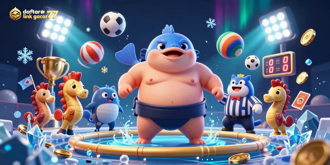 Win big with daftar link gacor77 showcasing an exciting underwater casino action illustration.
