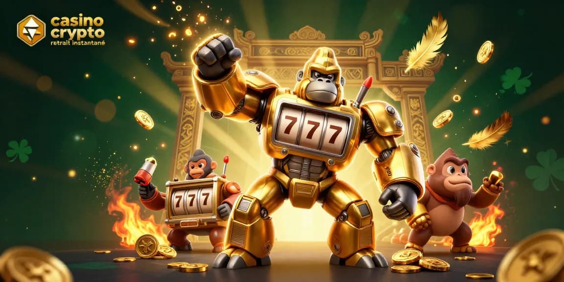 Win big with casino crypto retrait instantané in a vibrant and dynamic 3D gambling scene.