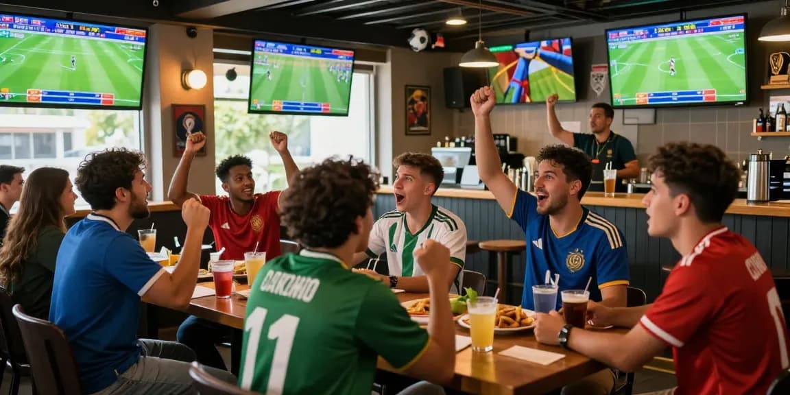 Exciting Gacor25 soccer betting scene during the 2026 World Cup with enthusiastic fans and vibrant atmosphere.