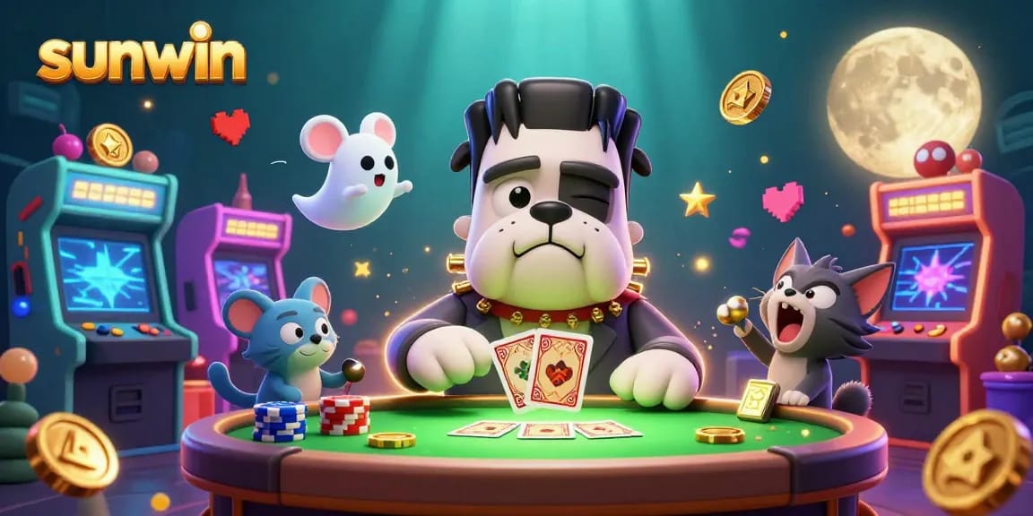 Engage in thrilling gameplay at sunwin's vibrant casino with unique cartoon characters and dynamic gaming elements.