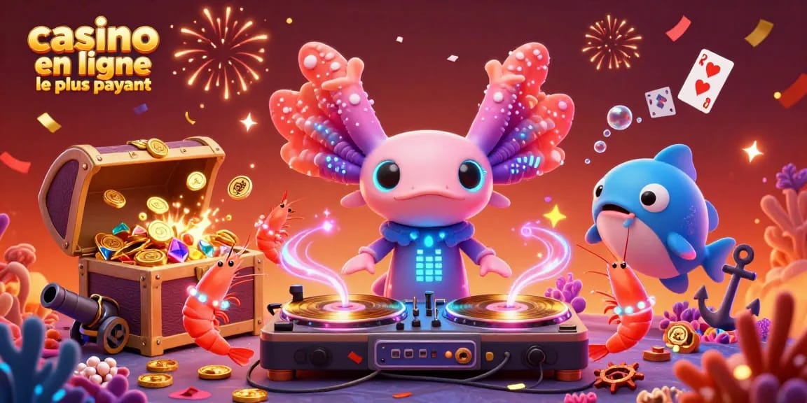 Profitez de l'excitation du casino en ligne le plus payant avec nos personnages animés sous-marins vibrants.