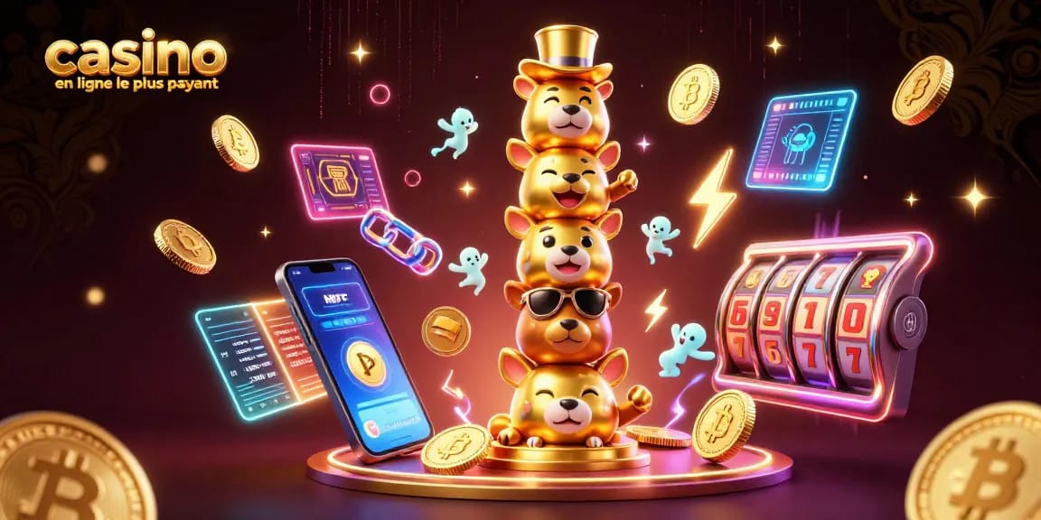 Découvrez les jackpots aux casinos en ligne les plus payants dans cette illustration animée.