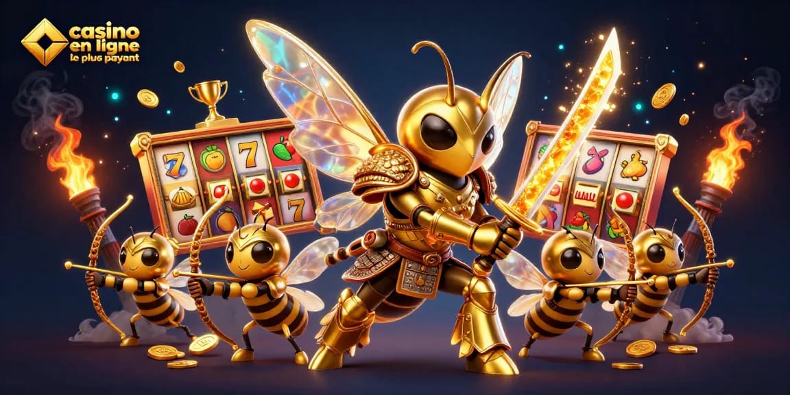 Jouez au casino en ligne le plus payant avec une illustration animée captivante de personnages de jeu.