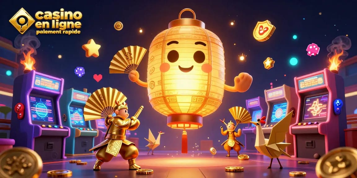 Profitez d'un casino en ligne paiement rapide avec des personnages lumineux et des machines colorées pour gagner gros.