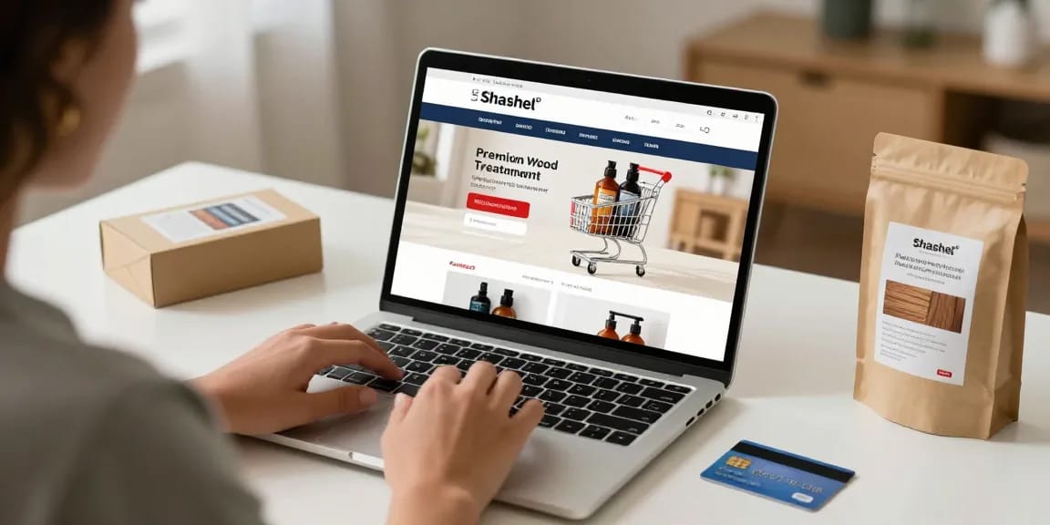 Shashel eco-friendly wood treatments for online shopping and product reviews.