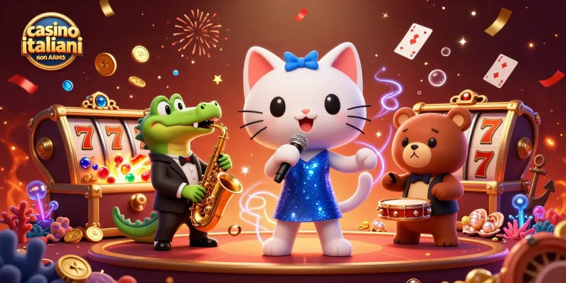 Gioca nei casino italiani non AAMS con un'atmosfera festosa e personaggi animati.