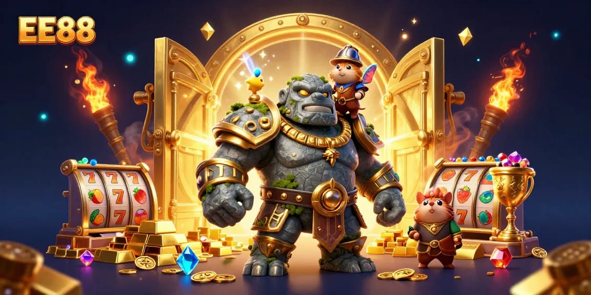 EE88 offers exciting adventures with a golem guardian, fairy magic, and rich treasures.