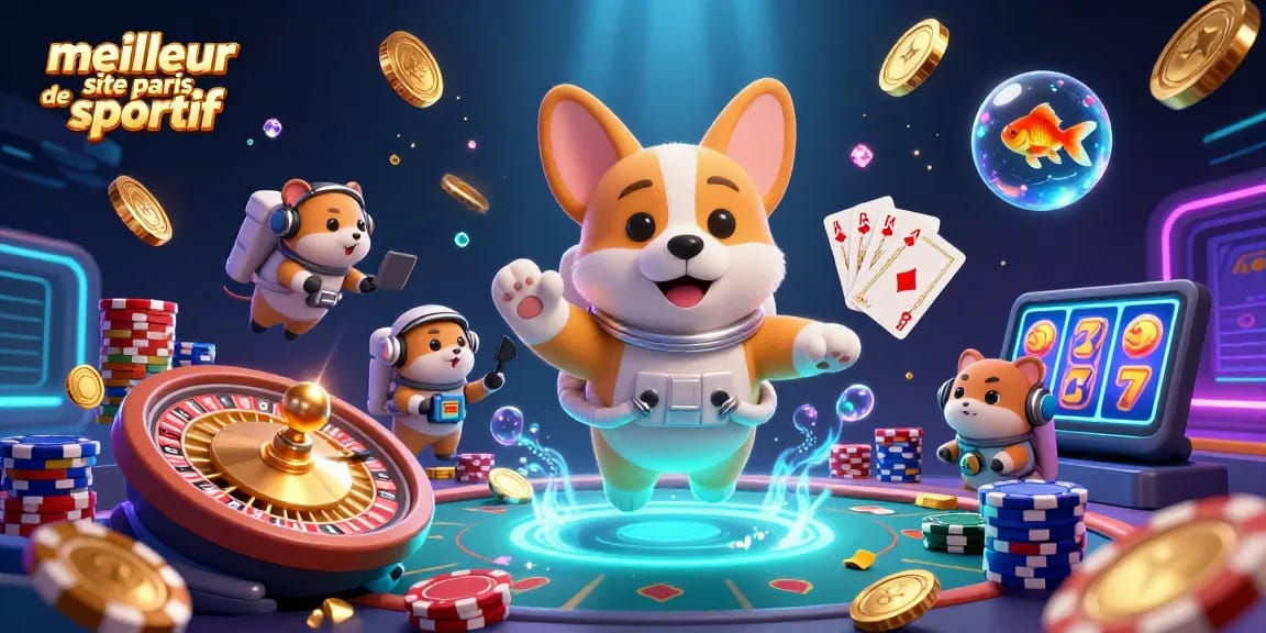 Affrontez l'univers du meilleur site de paris sportif avec une illustration captivante des jeux et des paris sportifs.
