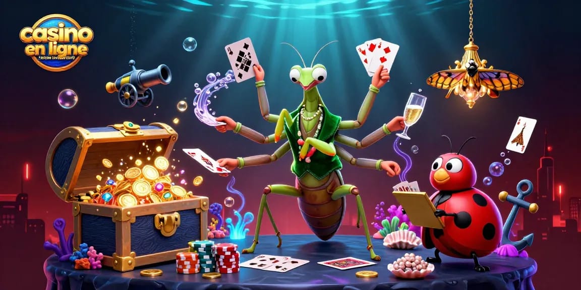 Profitez du casino en ligne retrait instantané avec des personnages colorés et des éléments de jeu