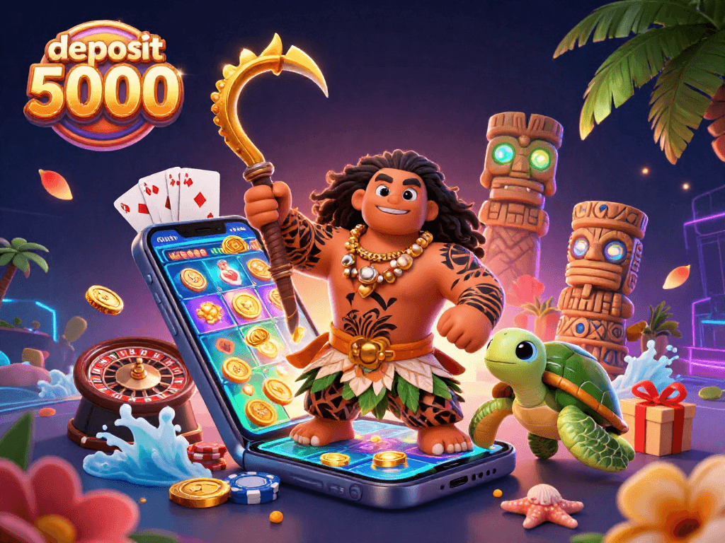 Engage with deposit 5000 as you spin vibrant slot reels and explore casino treasures.