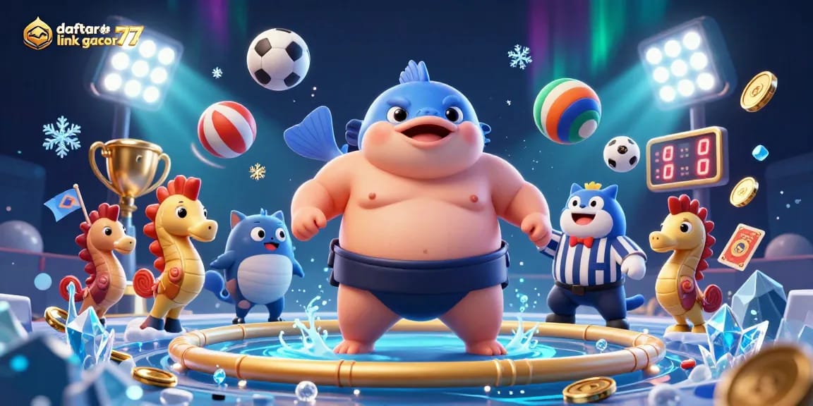 Win big with daftar link gacor77 showcasing an exciting underwater casino action illustration.