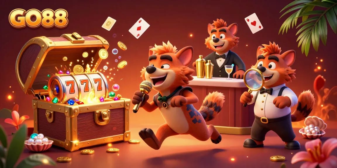 Experience GO88's vibrant casino scene filled with excitement, laughter, and winning opportunities.