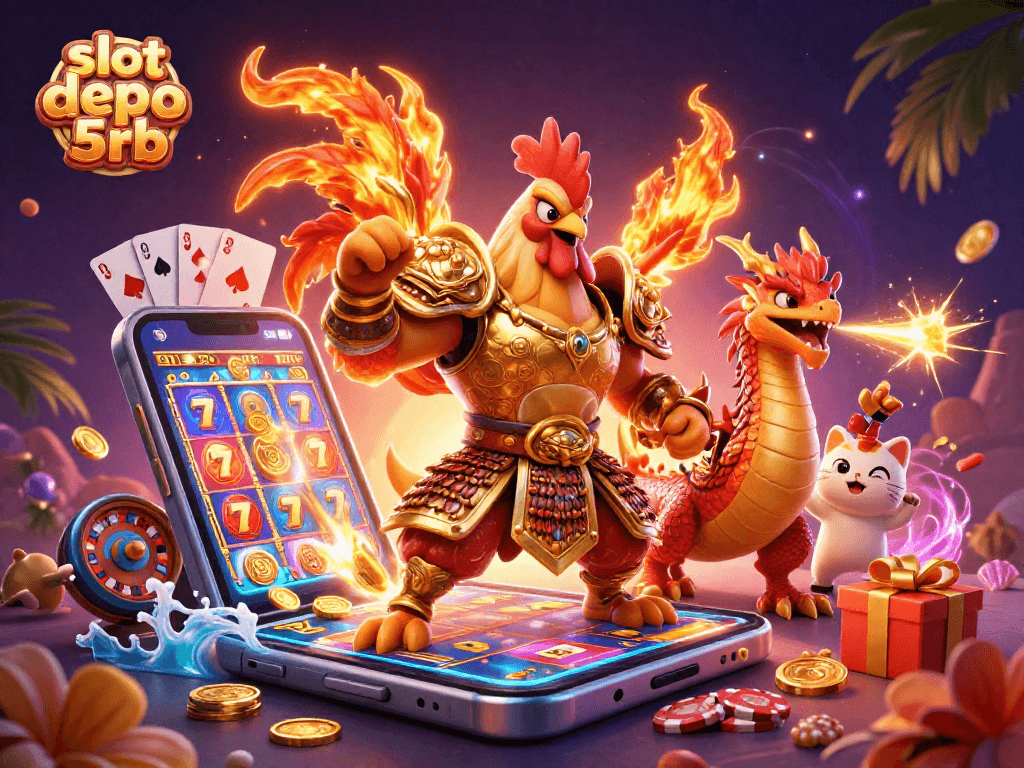 Engage with thrilling slot depo 5rb games featuring vibrant characters and dynamic casino elements.