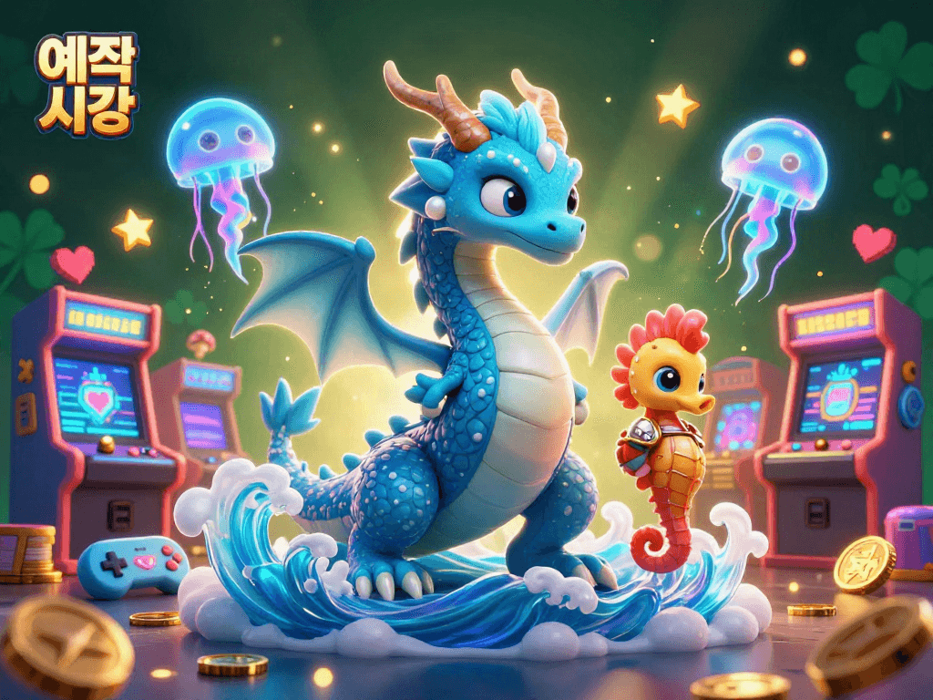 Experience the 예측 시장 with vibrant characters and dynamic gaming elements in a rich casino scene.