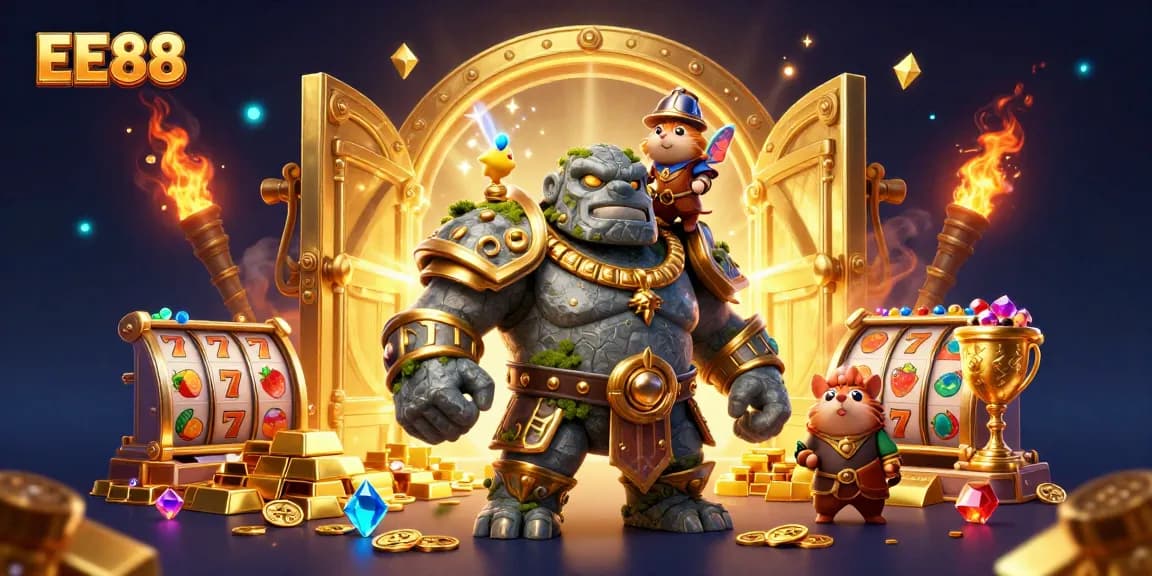 EE88 offers exciting adventures with a golem guardian, fairy magic, and rich treasures.