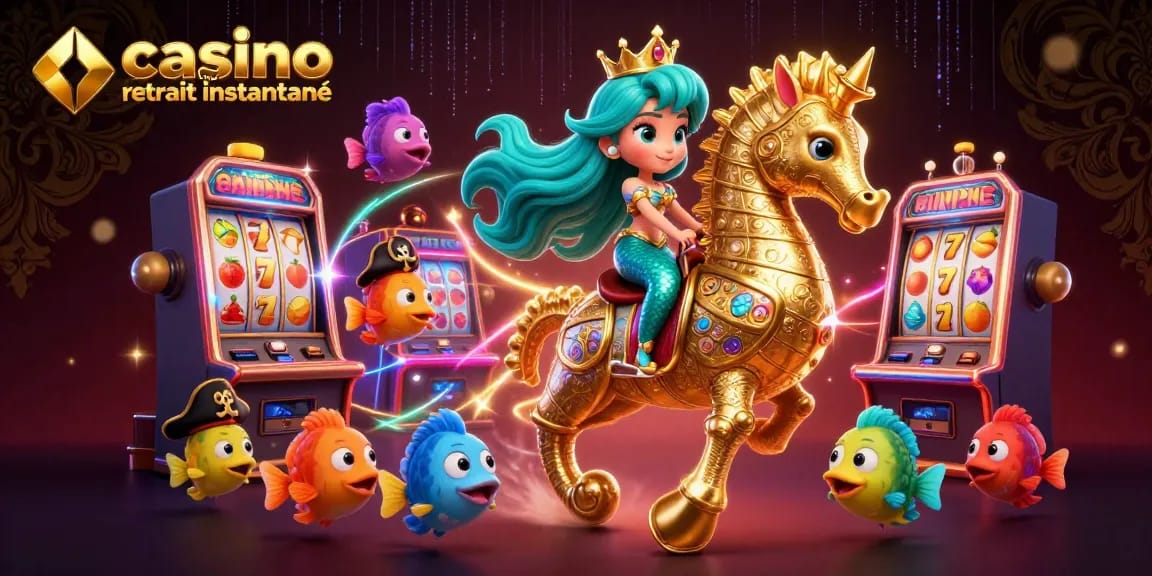 Casino en ligne retrait instantané : gagnez avec la princesse sirène et ses amis colorés.