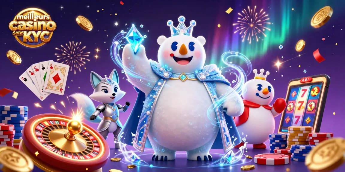 Jouez aux meilleurs casinos sans KYC et gagnez des jackpots avec des personnages de casino 3D