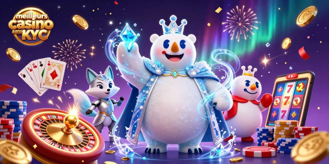 Jouez aux meilleurs casinos sans KYC et gagnez des jackpots avec des personnages de casino 3D