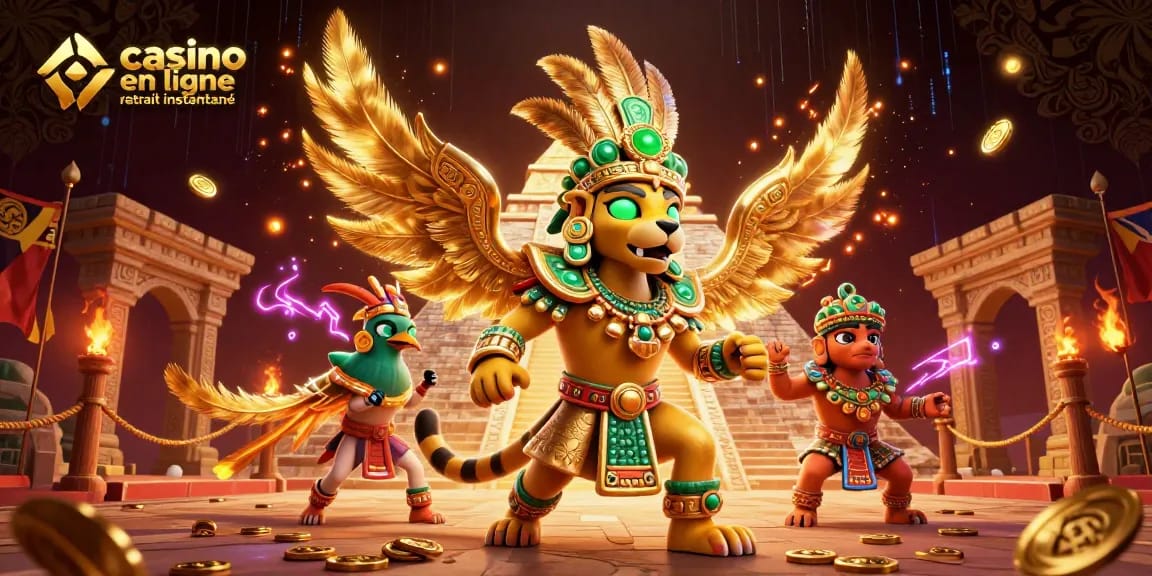 Profitez d'un incroyable casino en ligne retrait instantané avec des personnages mayas au jeu dynamique.