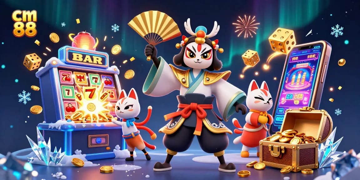 Experience exciting gameplay at cm 88 with vibrant casino elements and characters.