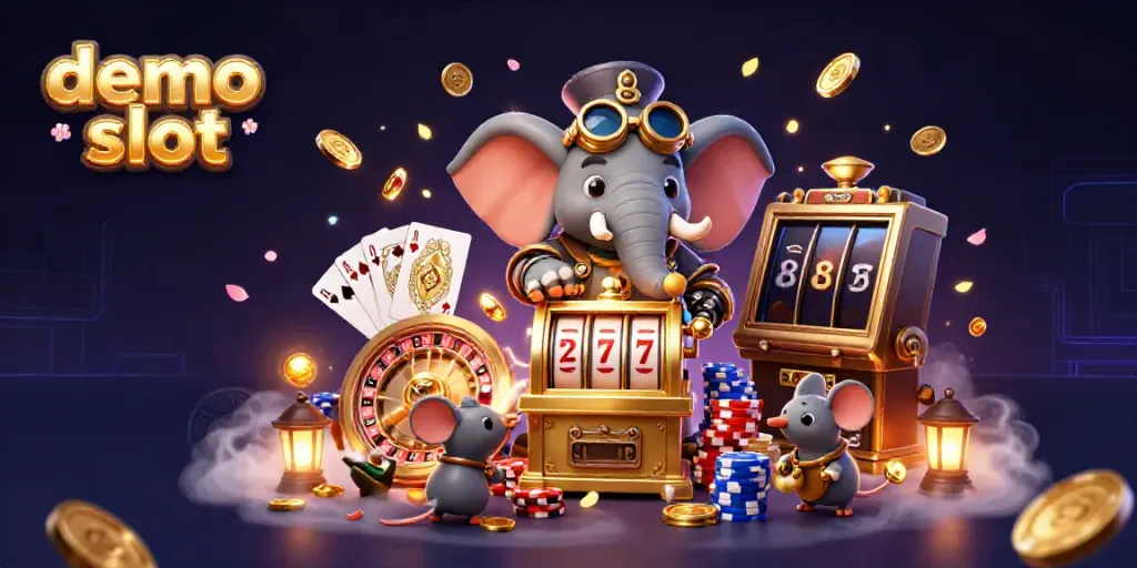 Menangkan putaran demo slot dengan mesin slot yang dikelola oleh gajah teknik steampunk dan teman-temannya.