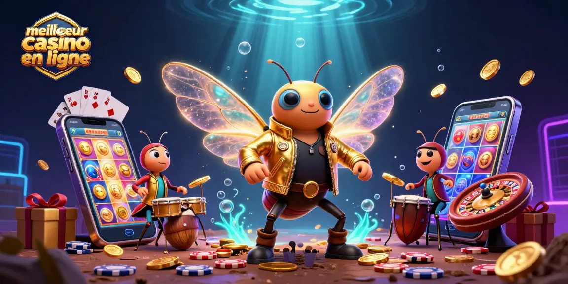 Gagnez avec le meilleur casino en ligne grâce à cette incroyable illustration de jeu dynamique.