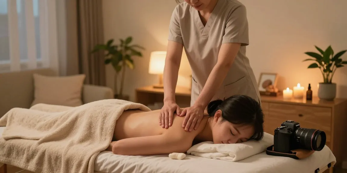 Premium 역삼동출장안마 service, a skilled therapist providing a soothing Swedish massage in a serene home setting, enhancing relaxation.