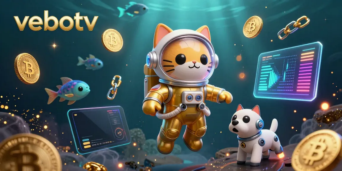 Experience live betting thrills with vebotv in a vibrant, animated cosmic football scene.