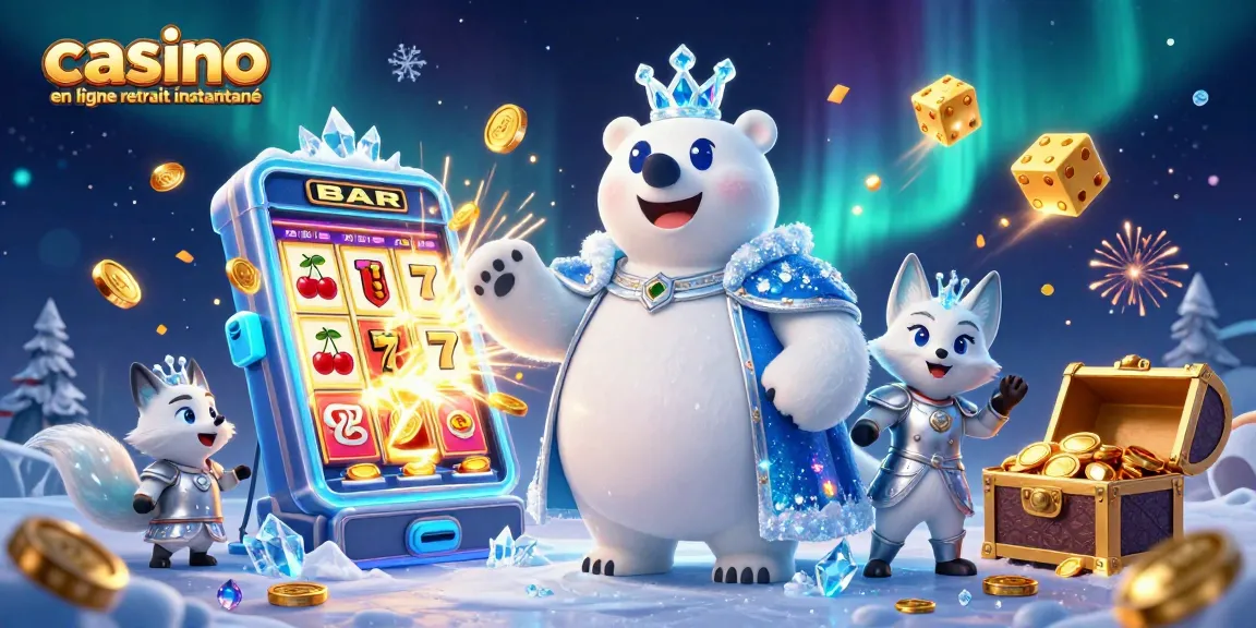 Gagnez avec le casino en ligne retrait instantané en découvrant un ours polaire et un renard à la foire des jackpots.