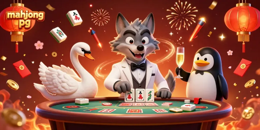 Menggali pengalaman menarik dalam mahjong pg dengan visual menarik dari karakter karikatur berkualitas tinggi dalam suasana kasino.