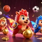 Experience exhilarating gaming with UU88 featuring vibrant pangolins bowling through poker chips.