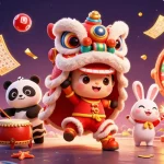 Experience the thrilling excitement of s666 with dynamic lottery elements and festive characters in a lively casino scene.