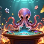 Experience thrilling gaming with new88's vibrant cosmic poker scene featuring playful characters.