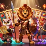 Experience BET88's thrilling slots action with dynamic characters and festive casino elements.