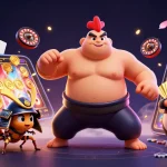 Experience the excitement of gavangtvs with a fierce fighting cricket and powerful sumo wrestler rooster