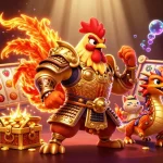 Menjelajahi peluang di situs judi slot dengan karakter menarik dan simbol jackpot yang menggembirakan.