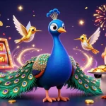 Engage in stunning gameplay with myhm88 featuring vibrant slot reels and festive elements.