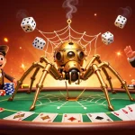 Jouez à des jeux sur un casino en ligne fiable avec une illustration 3D captivante montrant des éléments de poker.