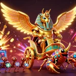 Explorez le meilleur casino en ligne avec une illustration pleine de détails captivants, présentant des éléments de pari et des jeux.