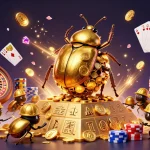 Experience thrilling entertainment at new pk luck with golden beetles and vibrant casino elements.