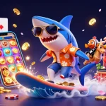 Plonger dans l'univers du meilleur casino en ligne avec des personnages amusants entourés de pièces d'or et de jeux