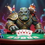 casino en ligne retrait instantané, golem gardien animant un party de poker riche en détails