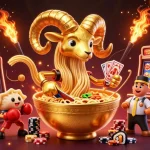 Illustration dynamique représentant "casino en ligne le plus payant" avec des personnages de casino ludiques.