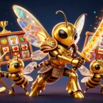 Jouez au casino en ligne le plus payant avec une illustration animée captivante de personnages de jeu.
