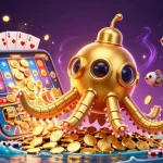 Jouez au casino en ligne retrait instantané avec notre sous-marin kraken en or et des jeux colorés.
