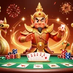 Gagnez avec le casino en ligne retrait instantané grâce à une illustration 3D animée riche en couleurs.
