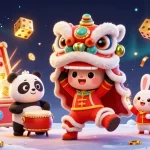 Profitez de jeux au casino en ligne retrait instantané avec une illustration colorée remplie de joie.