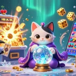 Gagnez avec casino en ligne retrait instantané - illustration de jeu dynamique et mystique.