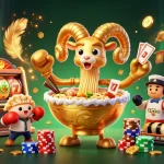 オンラインカジノ スロット おすすめのスロットゲームで勝利を目指すイラスト