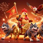 Jouer à des casinos en ligne avec retrait instantané dans une scène festive et animée illustrée